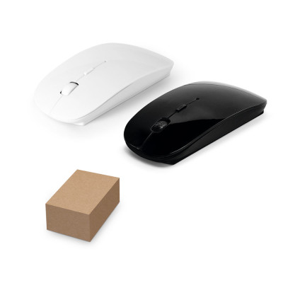 BLACKWELL. Battery-operated wireless mouse in recycled ABS (100 rABS)